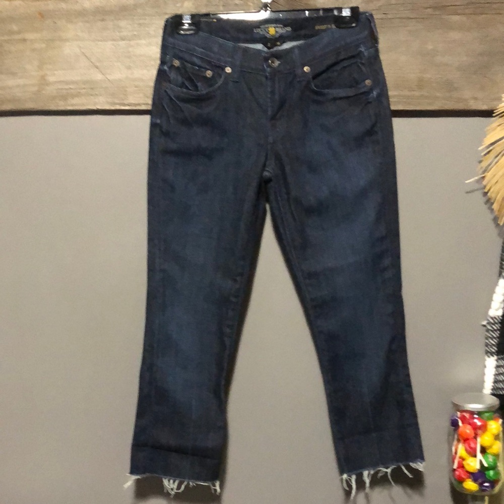 Y2K Lucky 🍀 Brand cropped capri jeans denim  NWOT